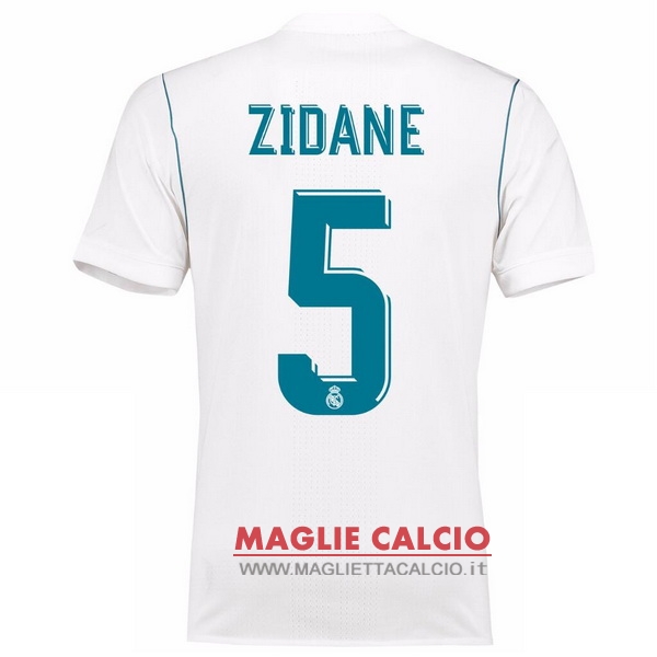 maglietta real madrid 2017-2018 zidane 5 prima